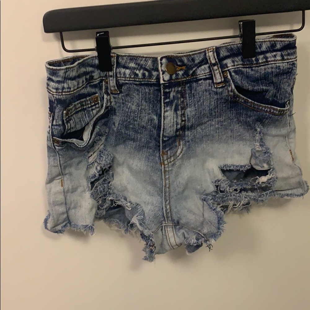 Fashion nova dark to light jean shorts